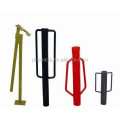 Powder coated steel fence post driver